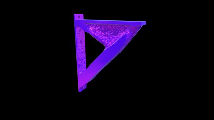 Topology Optimized Bookshelf Holder 3D Model