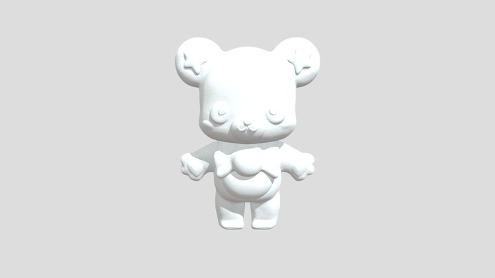 Starry Bear Charm 3D Model