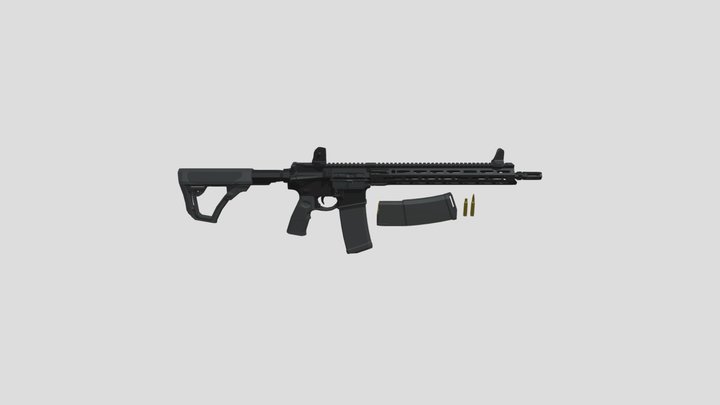 Low-poly_ Daniel_ Defence_M4_V7 – Free 3D Model STL