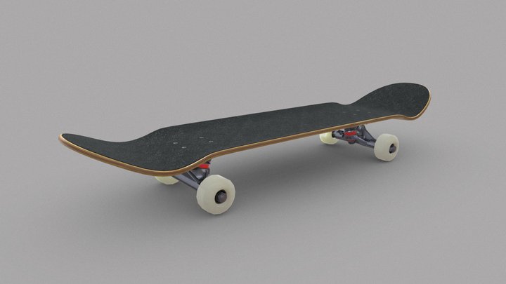 Classic skateboard 3D Model