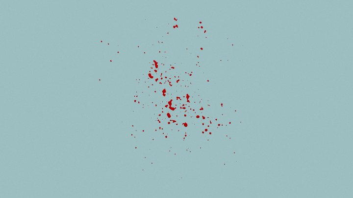 small blood splatter 3D Model