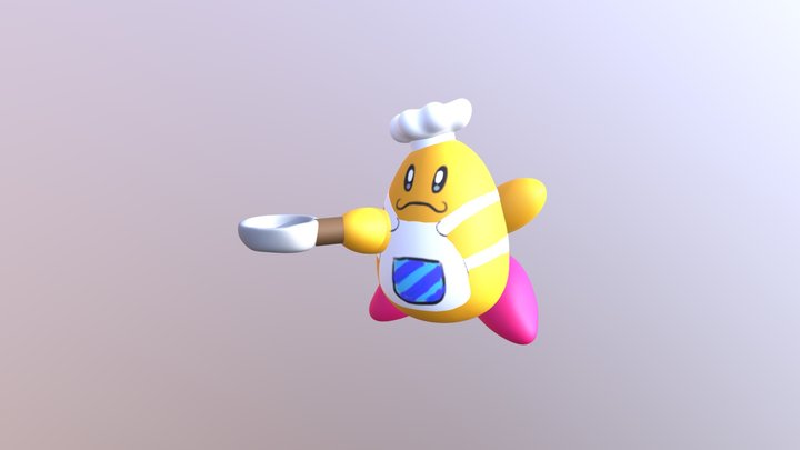 Chef Kawasaki from Kirby 3D Model