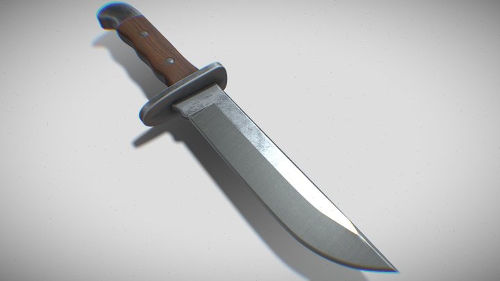 Hunters Knife 3D Model