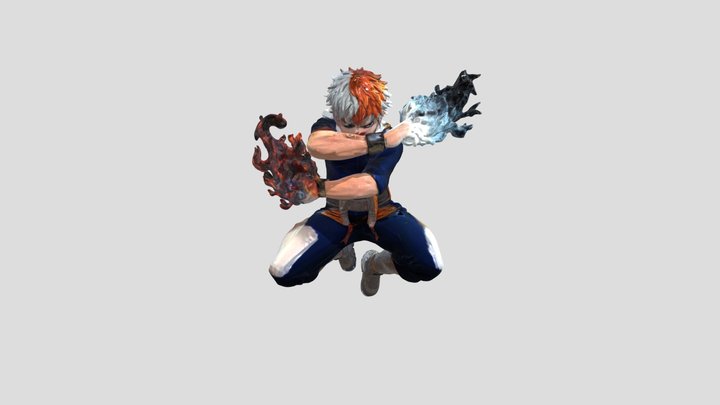 Fire and Ice Warrior avec texture 3D Model