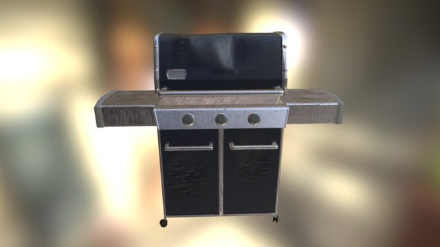 Gas Grill 3D Model