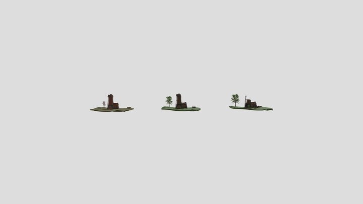 XYZ damaged details 3D Model