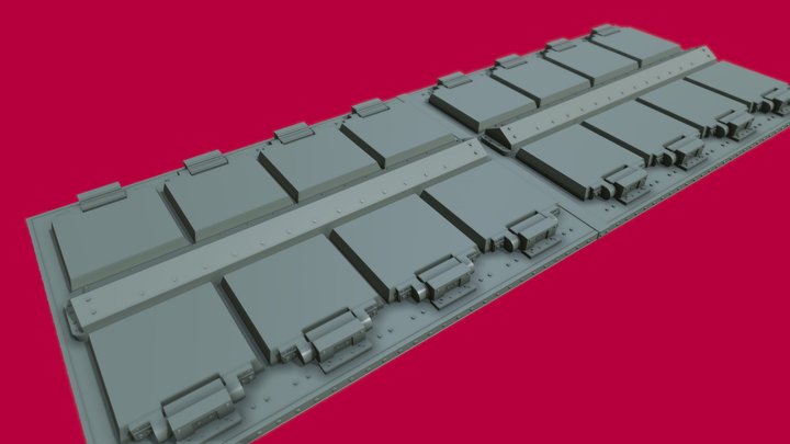 Silver VLS for 3D Printing (1:72 scale) 3D Model
