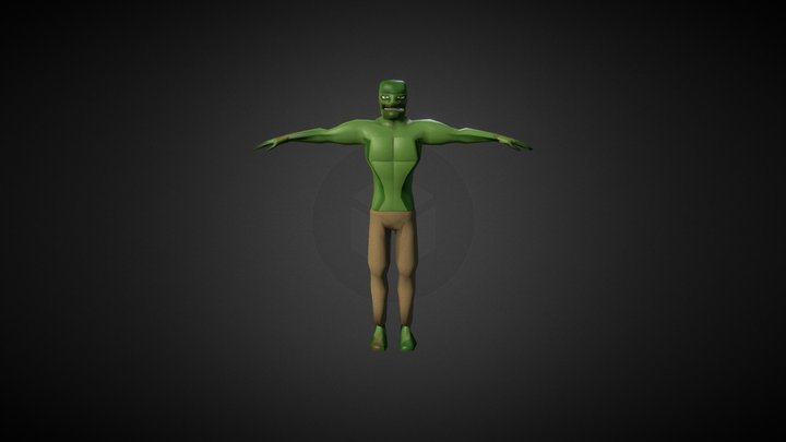Zombie Beast Mode 3D Model