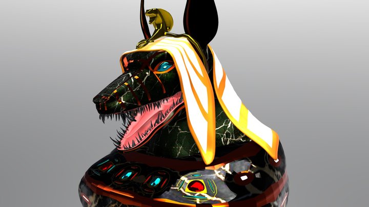 Anubis Head 3D Model