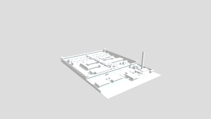 MODELO VOLUMÉTRICO - PRESÍDIO 3D Model