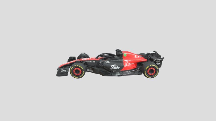 Alfa Romeo Formula 1 Car 3D Model