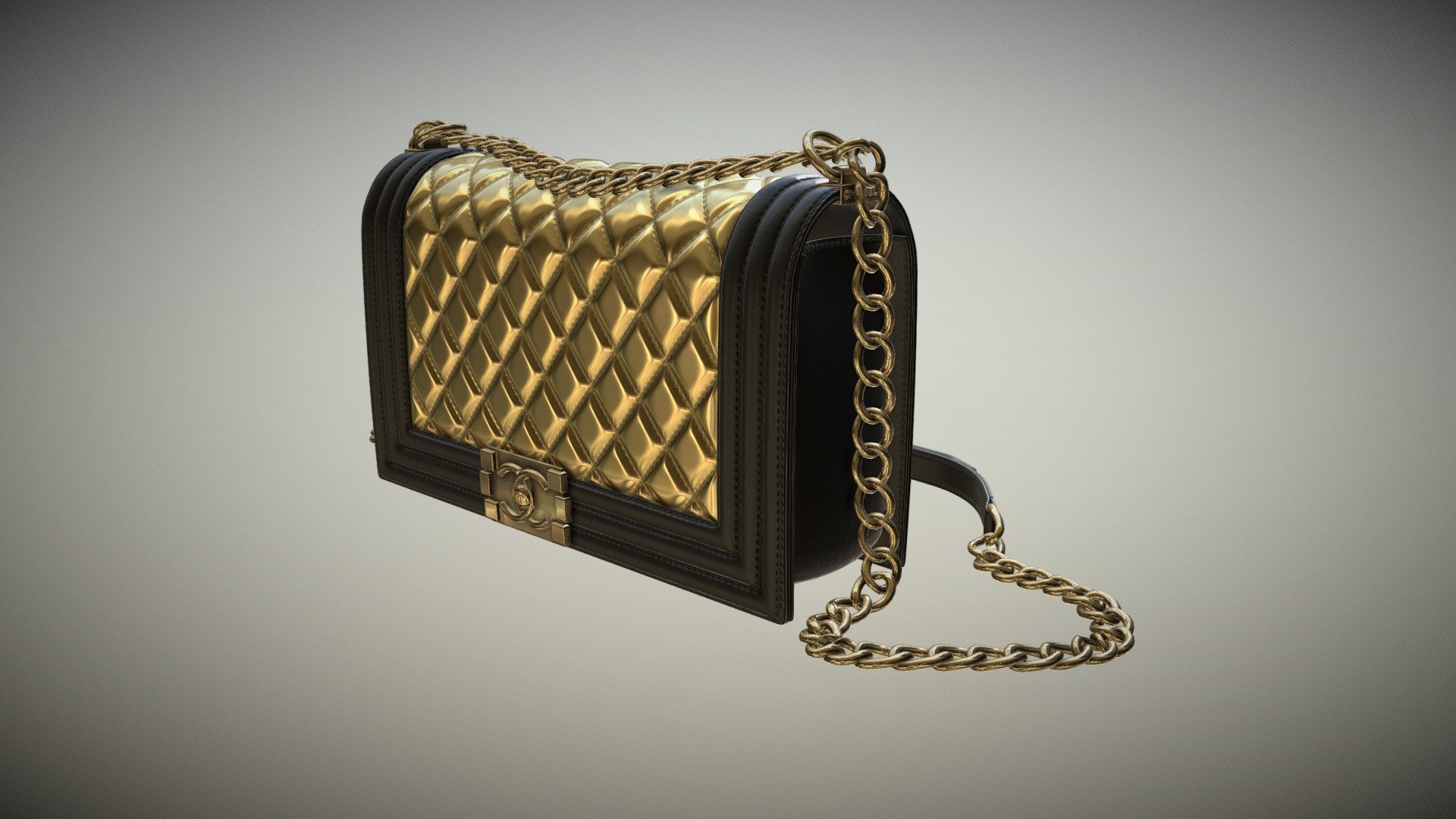 Chanel Purse Black/Gold - Buy Royalty Free 3D model by Nemanja Milosevic  (@nemanja_m) [bf5124a]