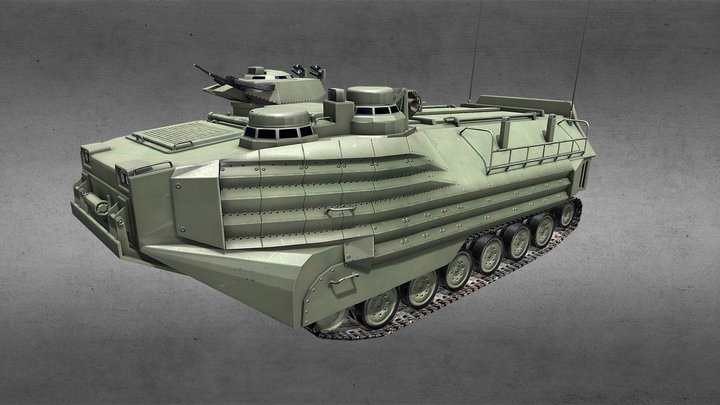 Amphibious Vehicle 3D Model