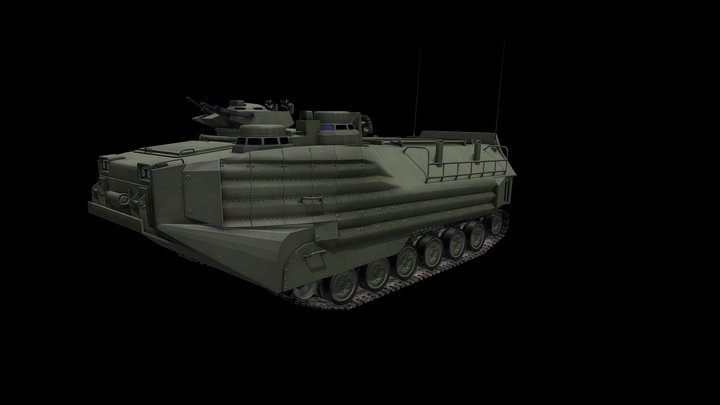 Amphibious Vehicle 3D Model