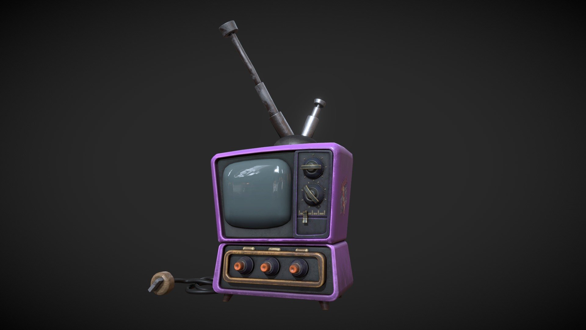 TV from maraphone by Vartoo School — Sketchfab embed 3D viewer