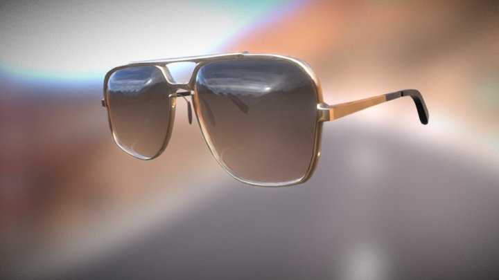 Dita Midnight Glasses WIP 3D Model