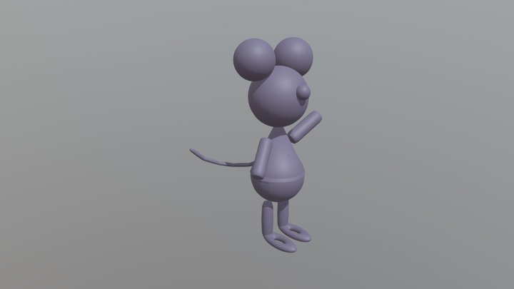 Mickey Mouse 3D Model