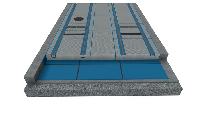 Zintegrowana nawierzchniaTINES® TRAM 3D Model