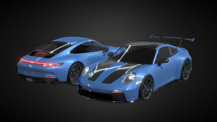 Porsche 911 GT3 Touring/Tuned 3D Model