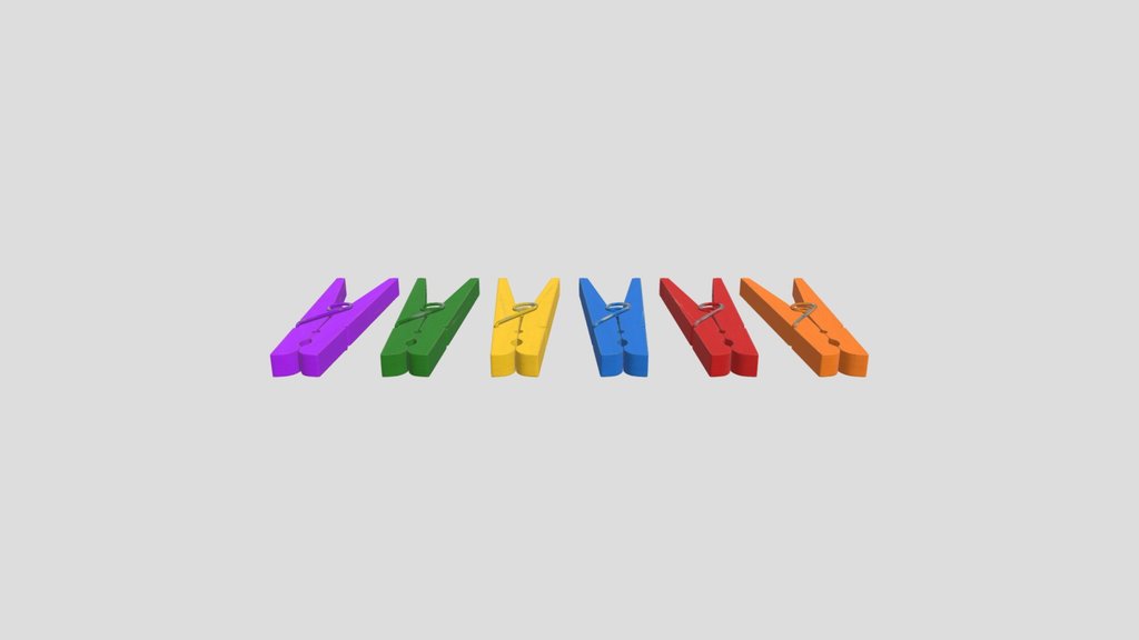 Colorful Clothespin