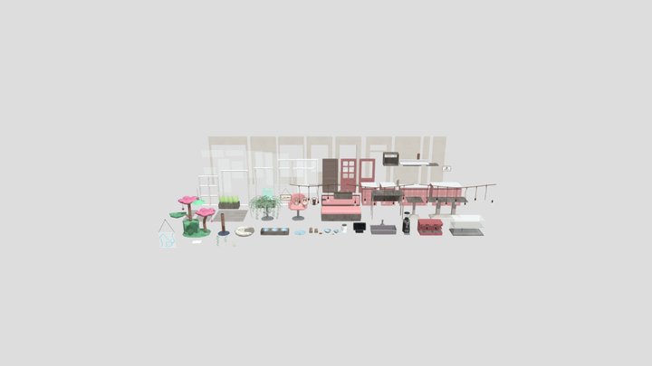 Toy Box for Cafe 3D Model