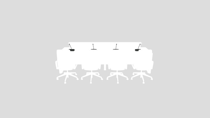 Lectern Furniture Set With Microphones – Free 3D Model STL