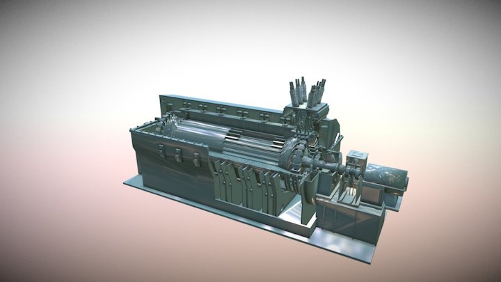 Turbo- Generator 1986 3D Model