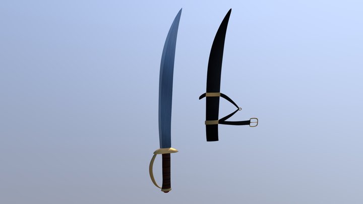 Blue Feather 3D Model
