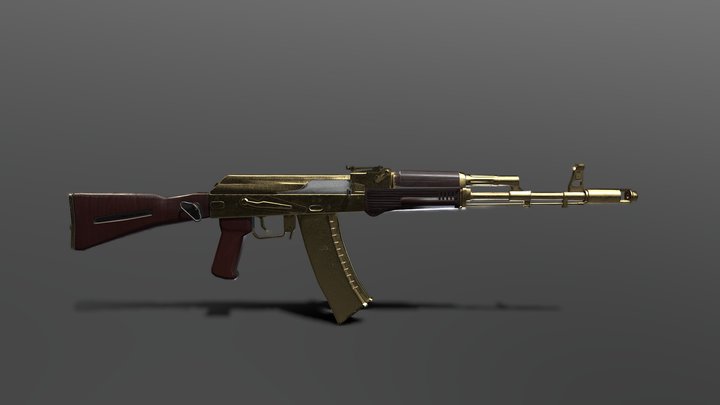 AK74M 3D Model