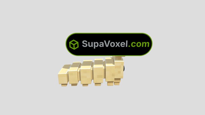Voxel Caterpillar - ModelAI3D vs SupaVoxel