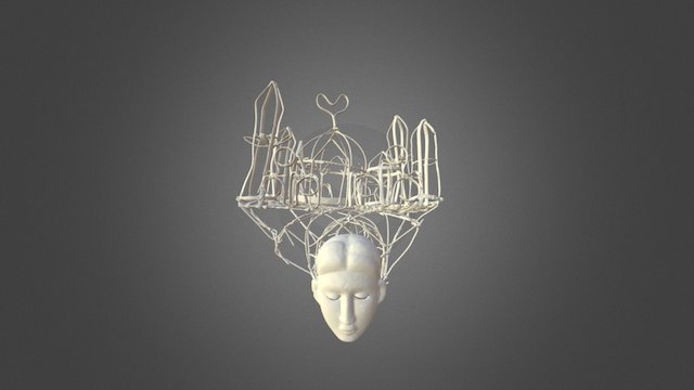 Joli Masquerade Headdress X-Ray 3D Model