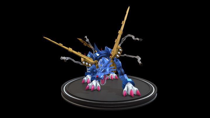 Digimon MetalGarurumon Amplified v2 3D Model