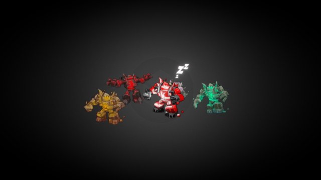 Battle Recruits: Golems 3D Model