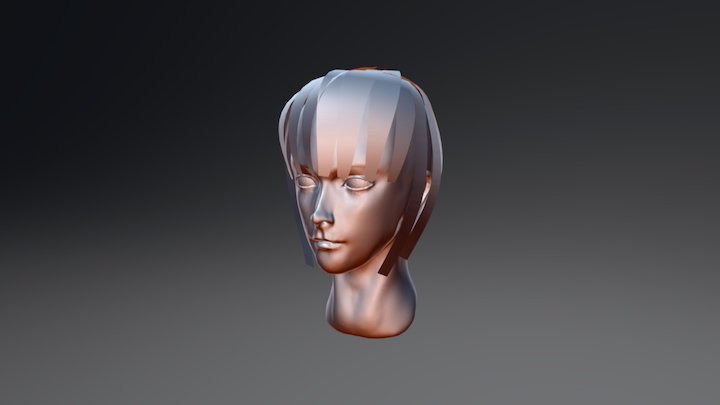 Female Test head #10 3D Model