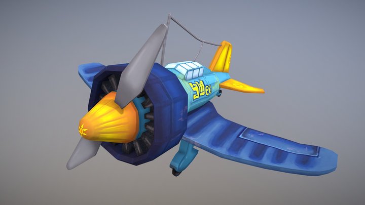 Flying Circus | Game Art 1 | Stylized Plane 3D Model