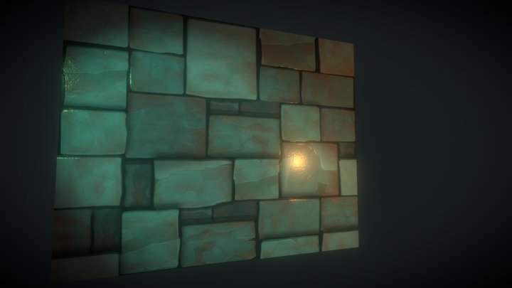 Brick wall 1 3D Model