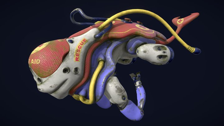 BelBot - Underwater Rescue Machine 3D Model