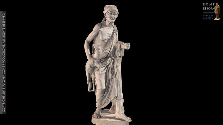 3D rendering of Peasant Woman