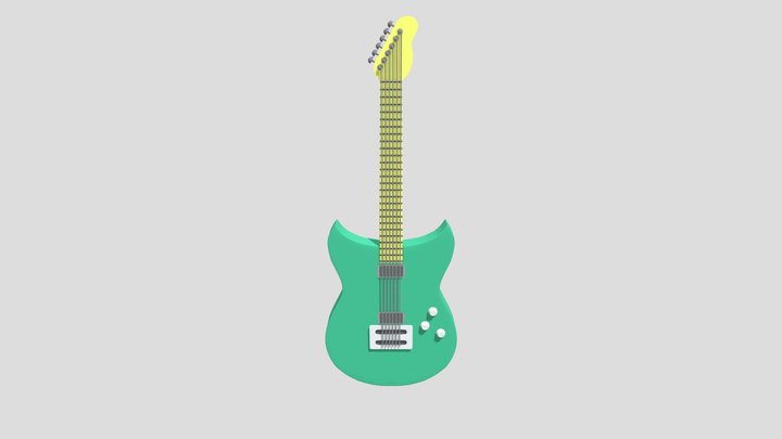 Guitar Sketchfab upload test 3D Model