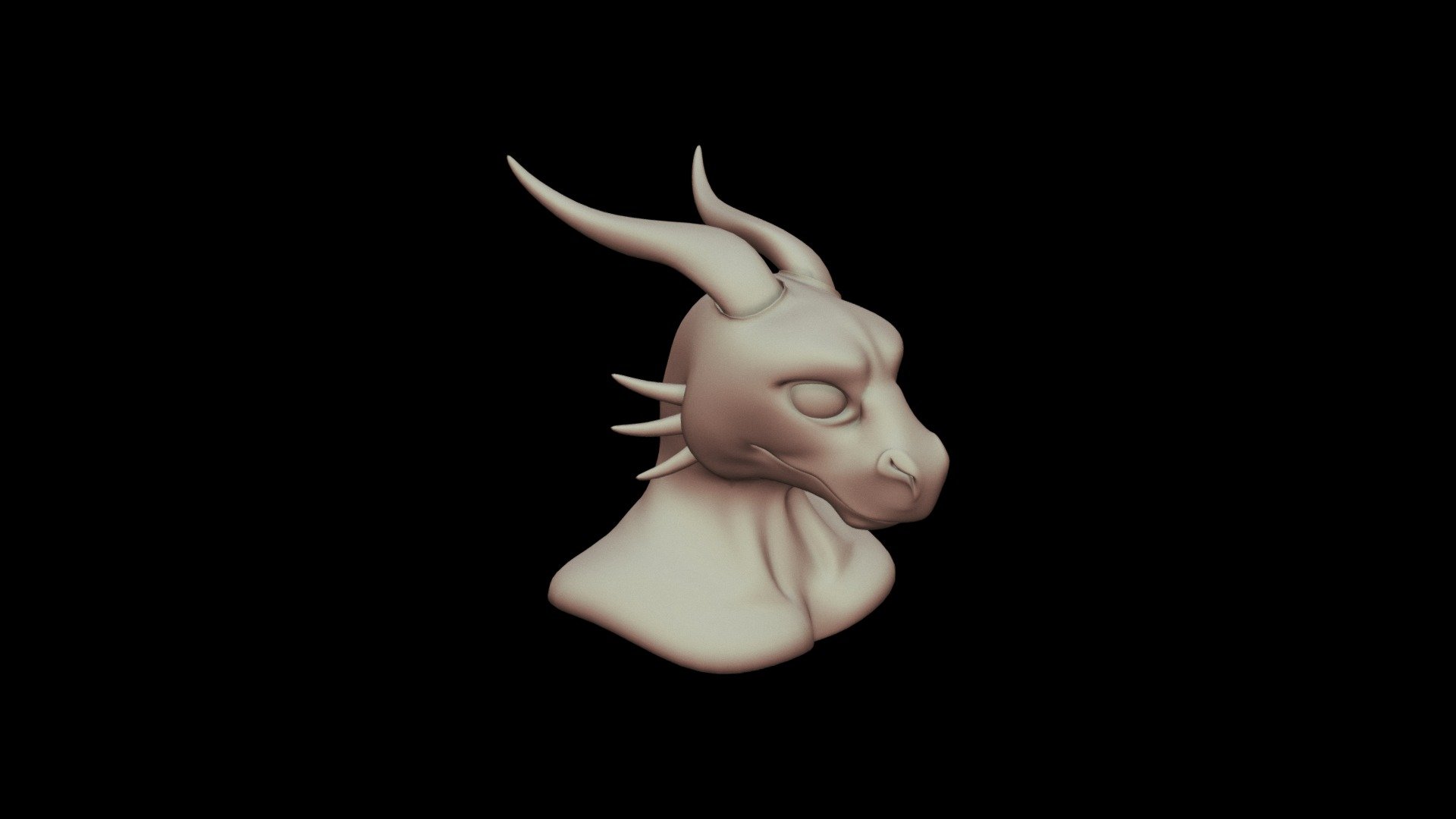 animated dragon head