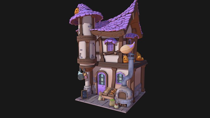 Sculpting: Witches Bakery 3D Model