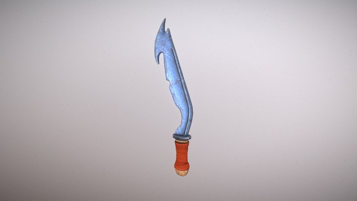 Stylized Warrior Blade 3D Model