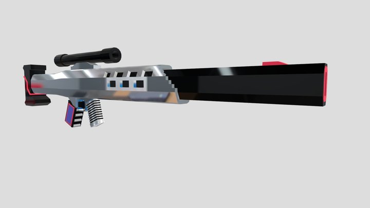 Rifle of Luxury 3D Model