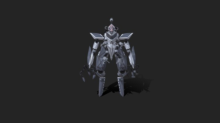 Alien Robot Draft 3D Model