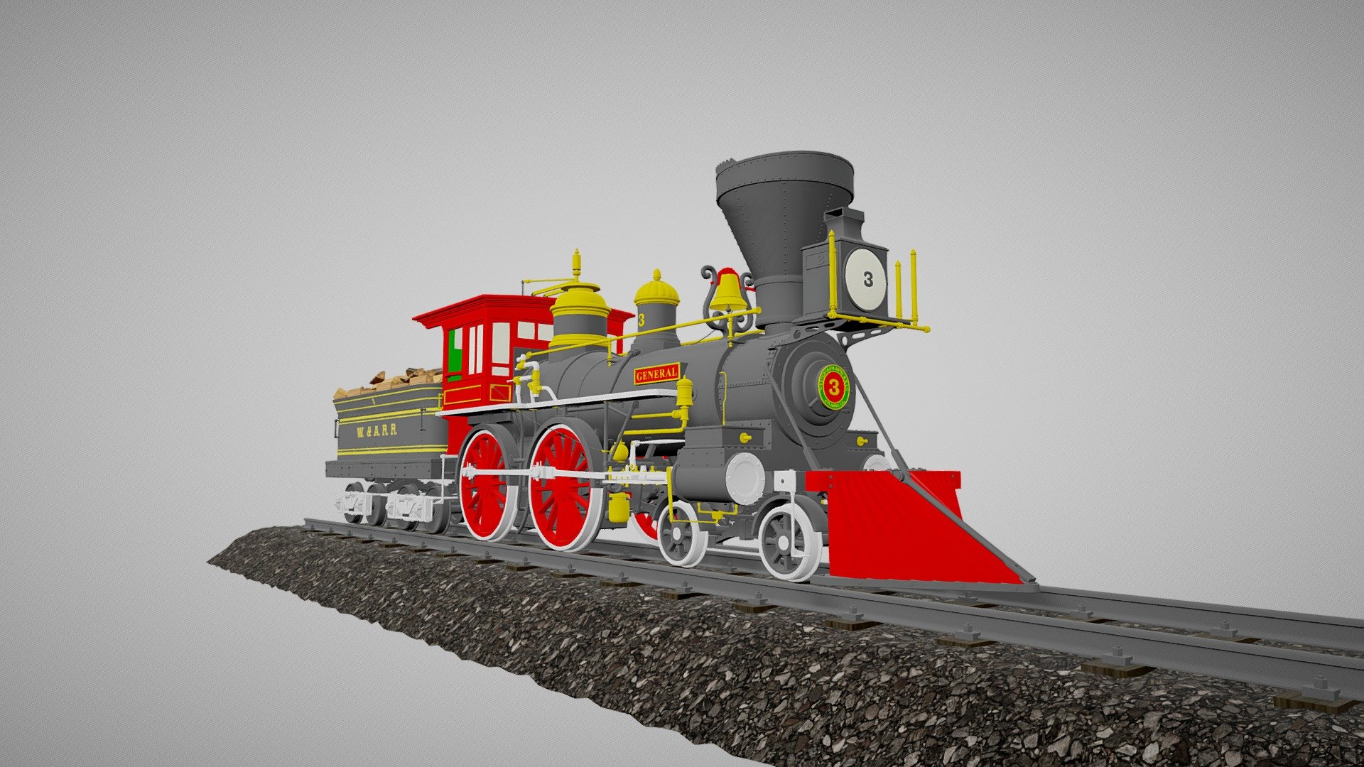 The General 4-4-0 Steam Locomotive