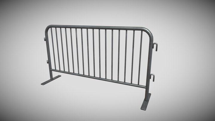 Fence Barricade 02 3D Model