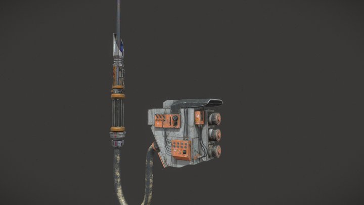 ProtoSaber+ChargePack 3D Model