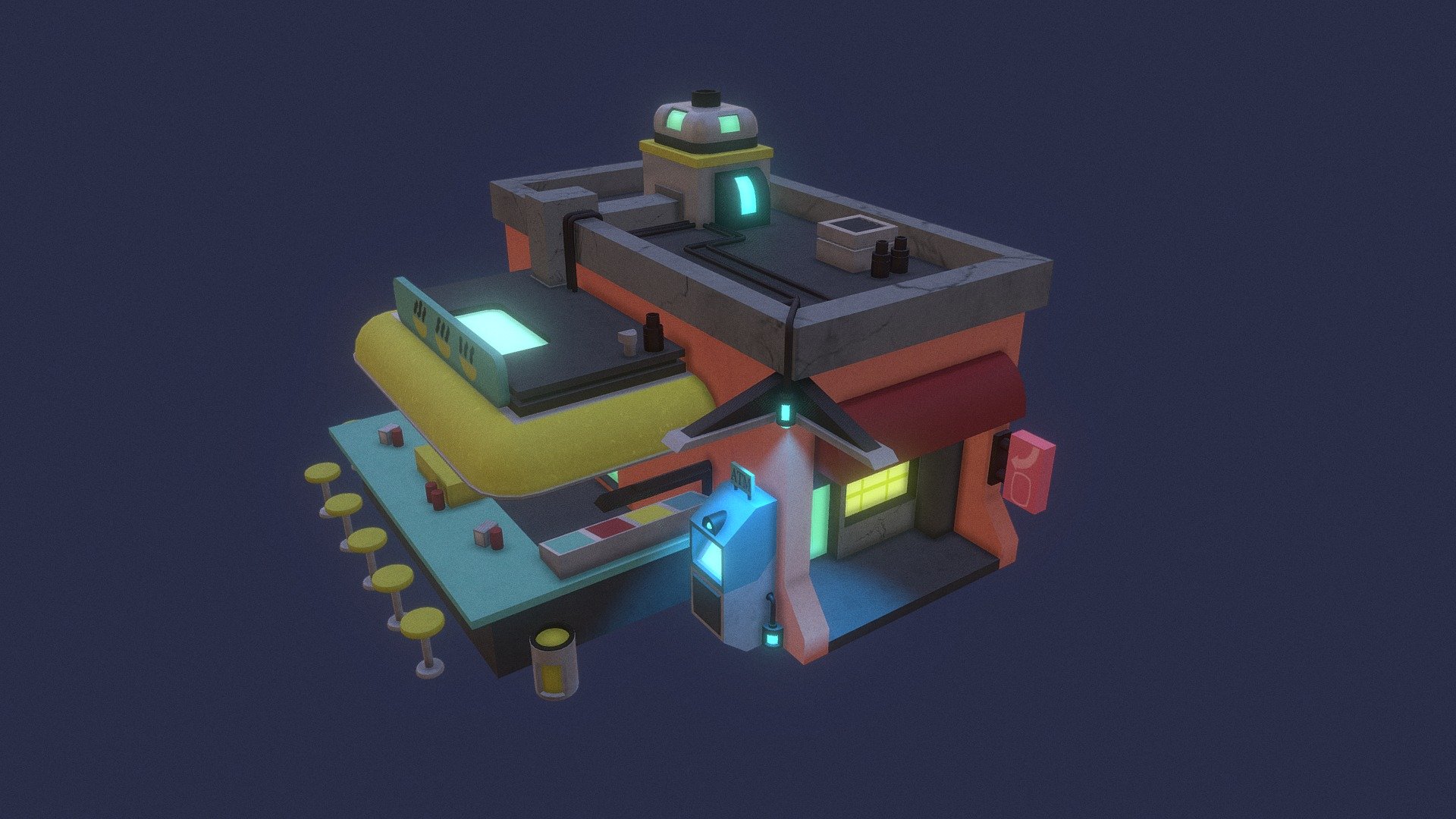 Night Time Noodle Shop