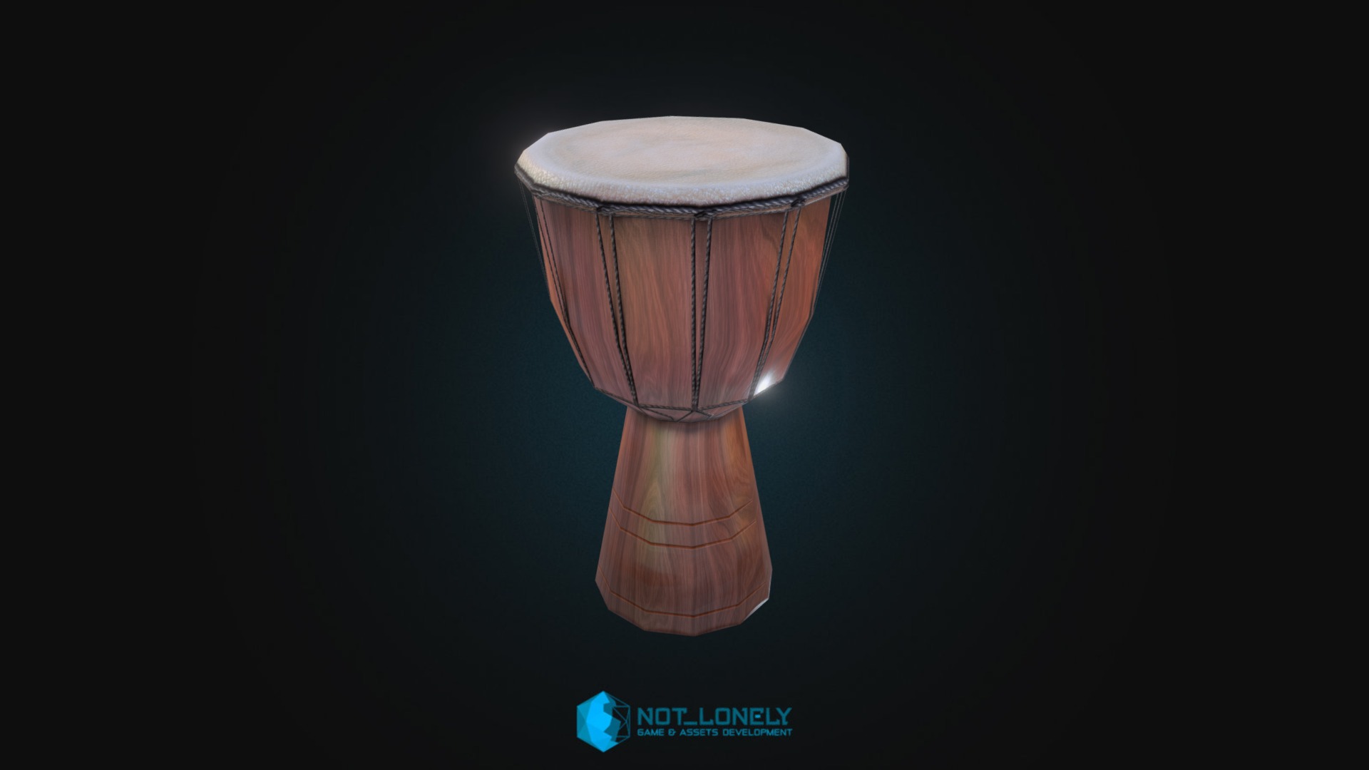 3D model Djembe - This is a 3D model of the Djembe. The 3D model is about a glass of beer.