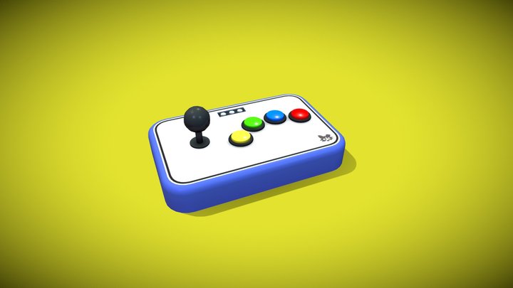 Arcade Stick 3D Model